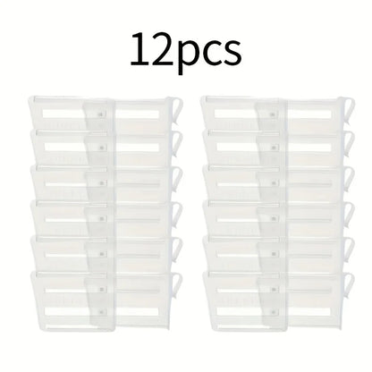 6/12 Adjustable Refrigerator Space Divider - Expandable Drink and Sauce Organizer - Maximize Fridge Storage, Neatly Arrangeds