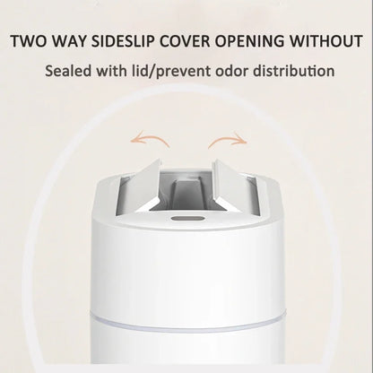 7/9L Two-way Smart Sensor Trash Can with Lid Wall Mount Narrow Slit Toilet Wastebasket for Kitchen Induction Garbage Bin Dustbin